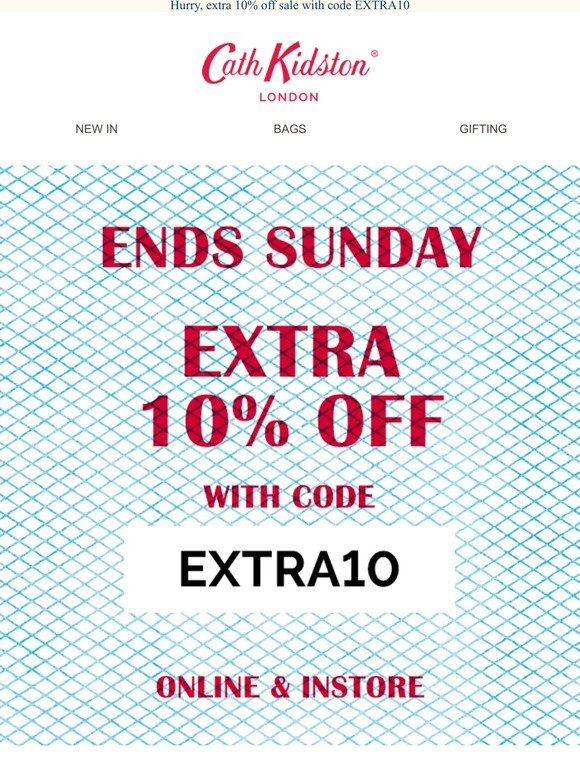 Extra 10% off sale ends Sunday! | Milled