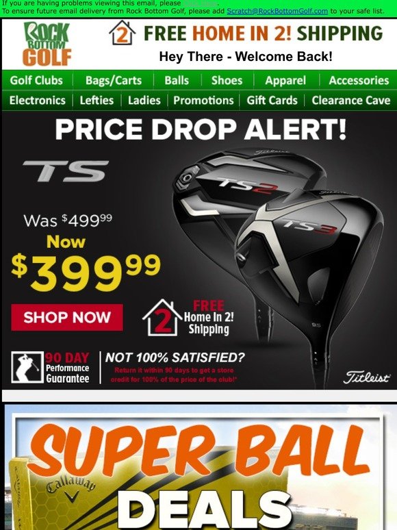 Rock Bottom Golf Email Newsletters Shop Sales Discounts And Coupon Codes Page 12