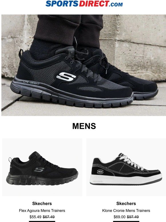 sports direct skechers trainers