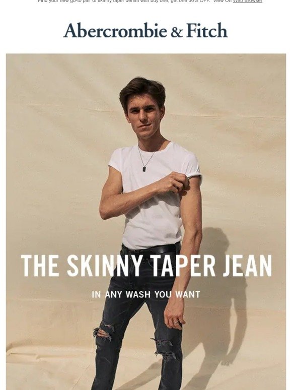 abercrombie and fitch skinny taper