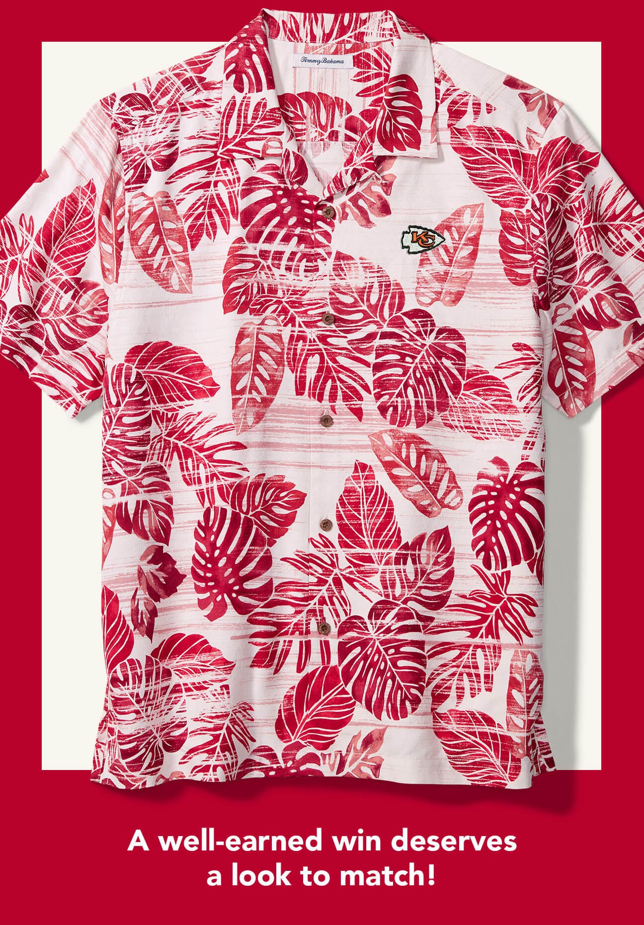 tommy bahama kc chiefs hawaiian shirt