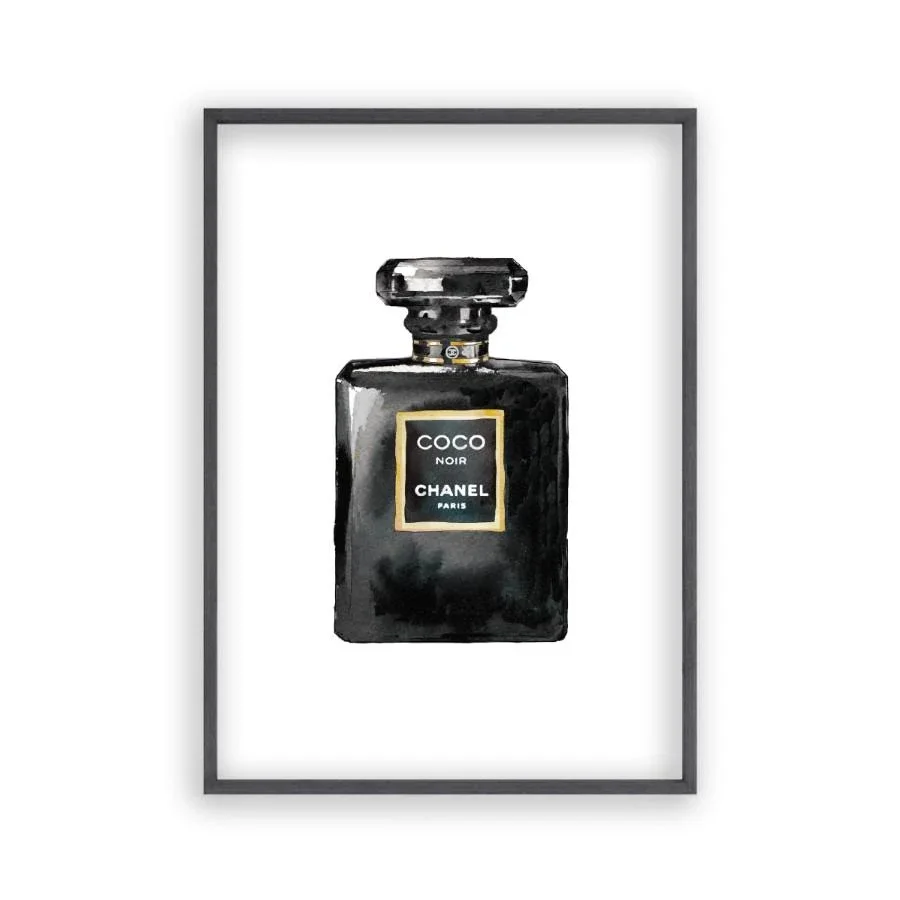 Image of Coco Chanel Perfume Bottle Print