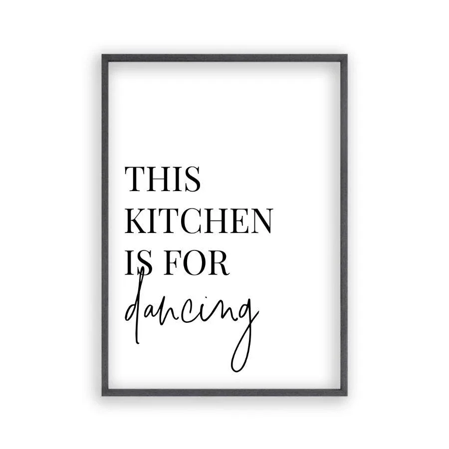 Image of This Kitchen Is For Dancing Print