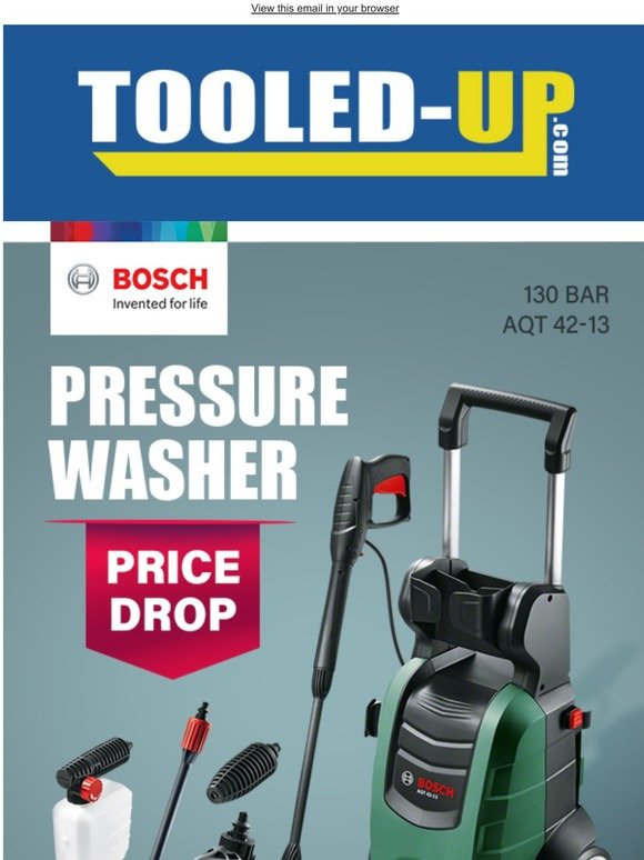 Tooled Up Sale Bosch Pressure Washers From Just 144 95