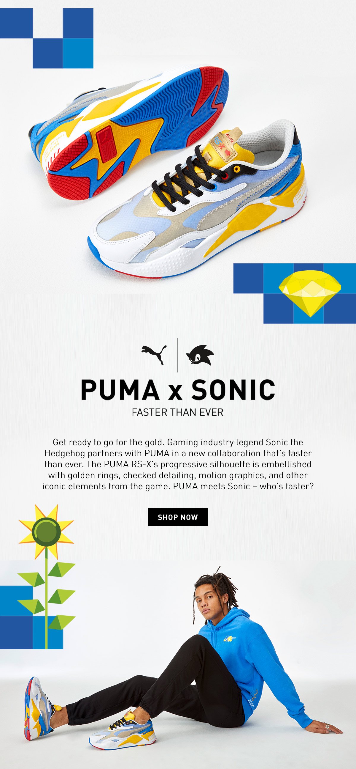 puma.co.uk: PUMA x SONIC | Faster Than 