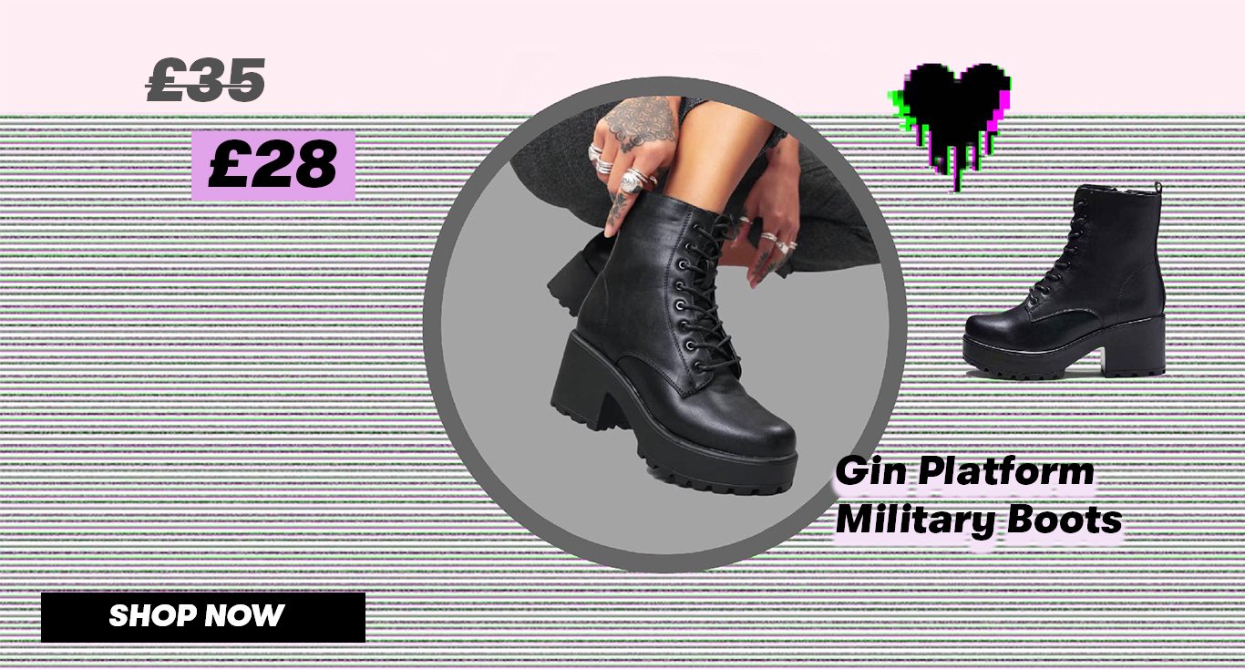 gin platform military boots