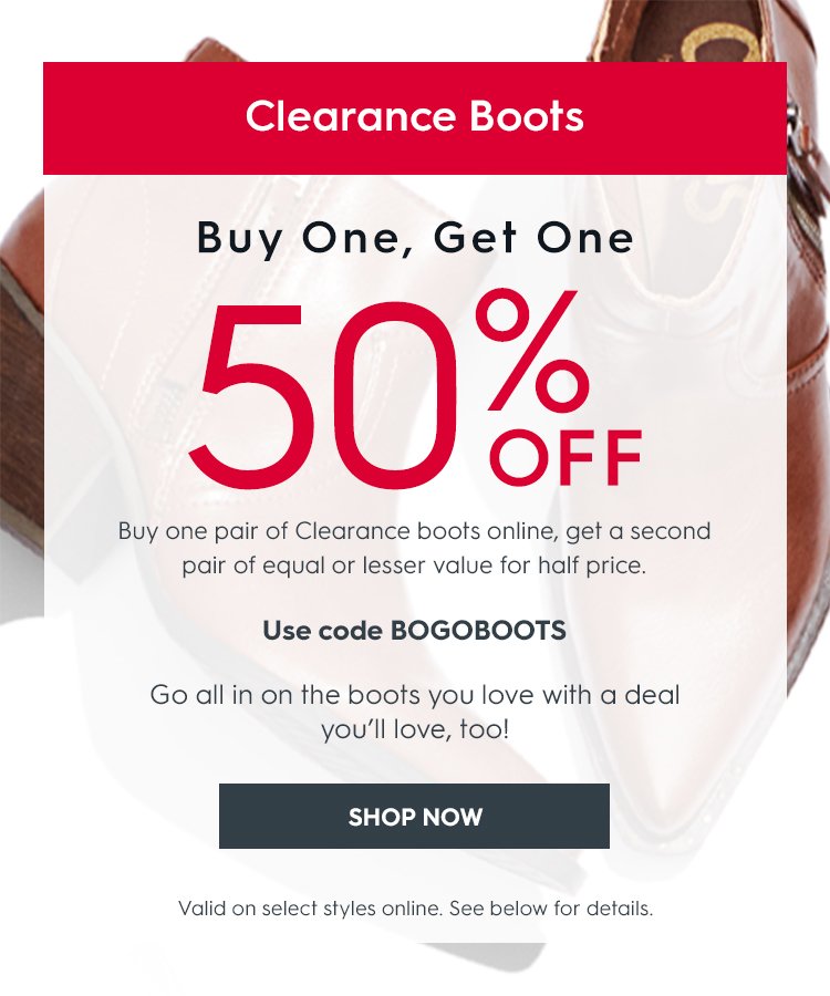 Famous Footwear: This is big! BOGO 50 