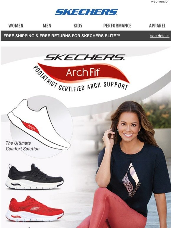 sketchers arch support
