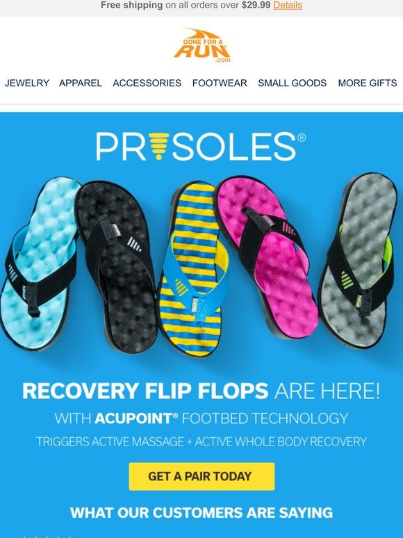 pr soles recovery flip flops