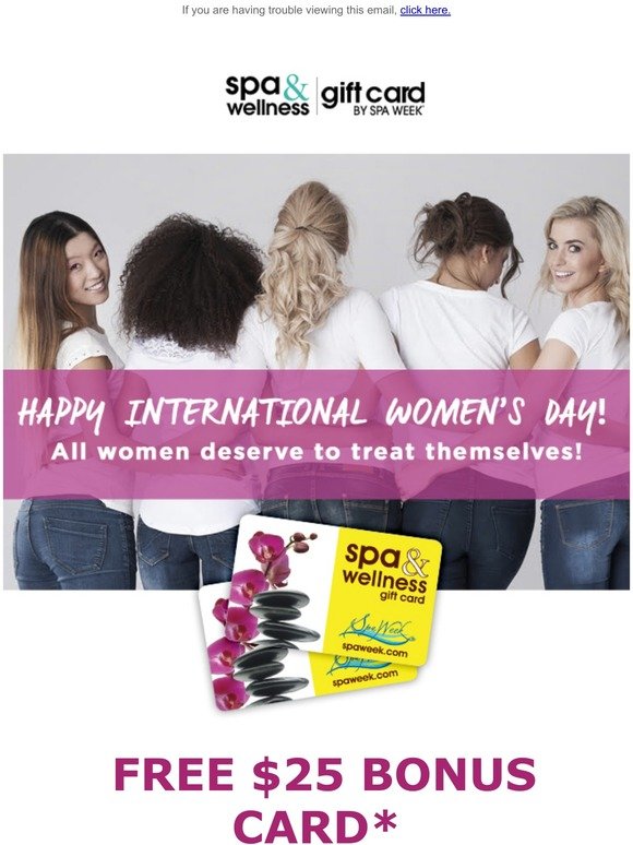 #CelebrateWomen & Treat Yourself! FREE $25 Bonus...