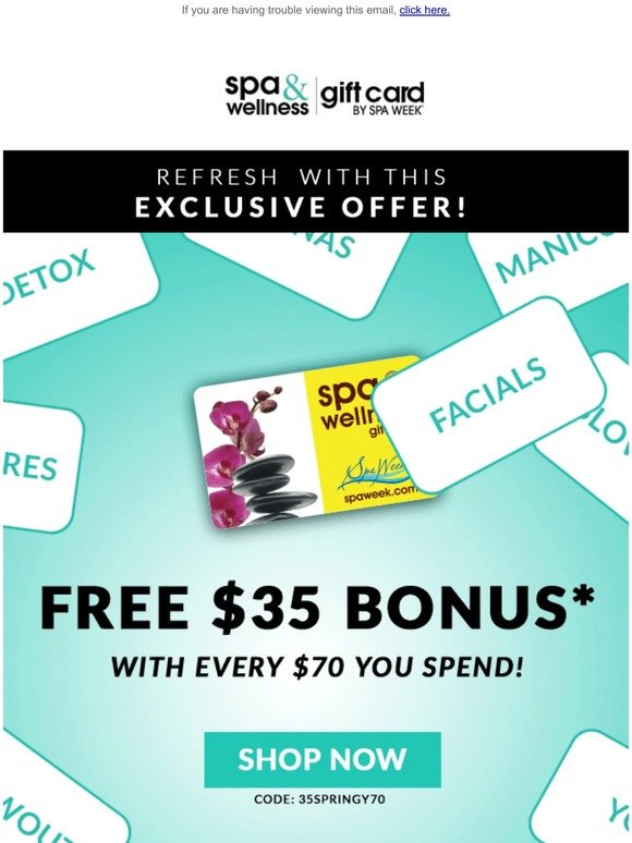 Free $35 Bonus Cards | They're All Yours