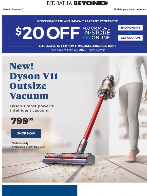 dyson v11 bed bath and beyond