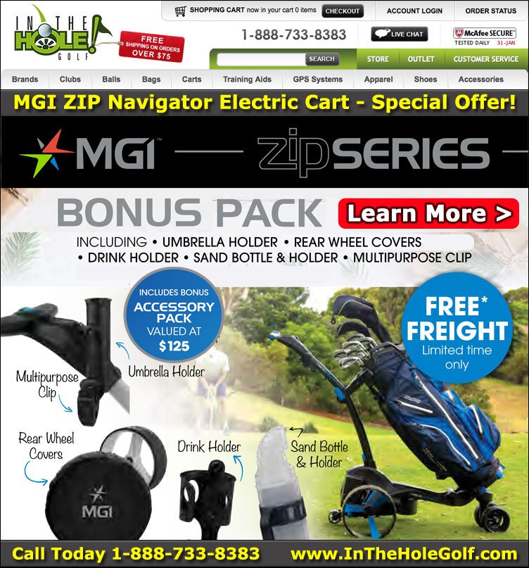 mgi electric golf trolley