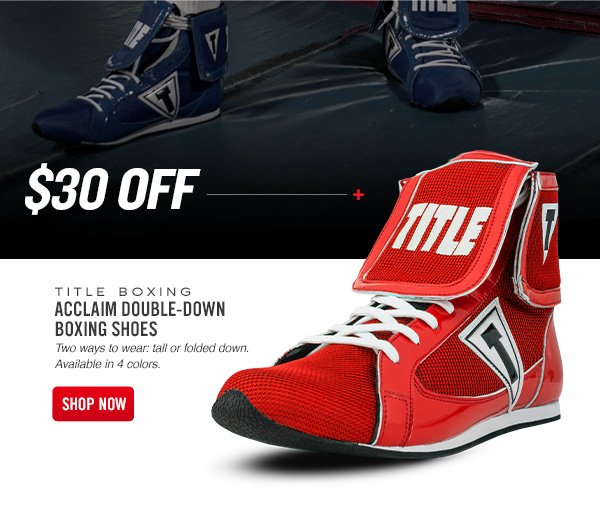 double down boxing shoes