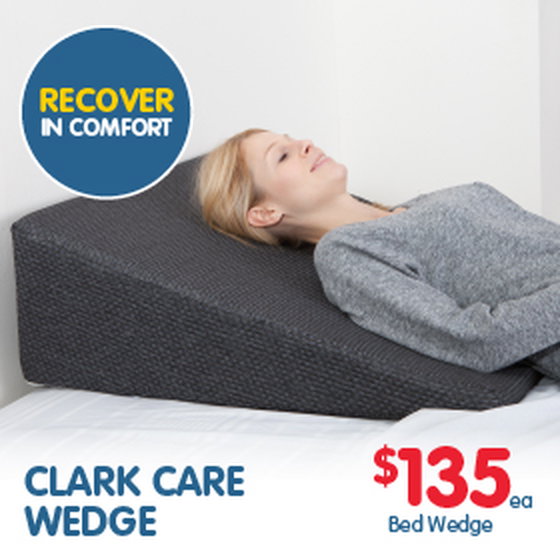 clark rubber wedge pillow