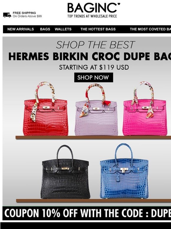 BAGINC : BGLAMOUR LIMITED: The best Hermes Kelly Dupe Bags on the Net | Milled