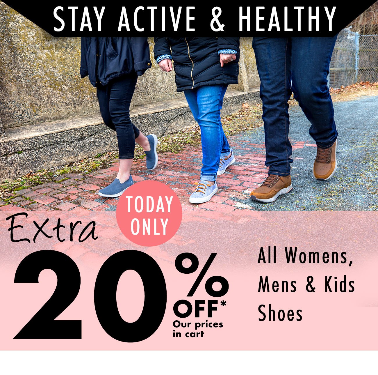 Enjoy an EXTRA 20% OFF shoes for Women 