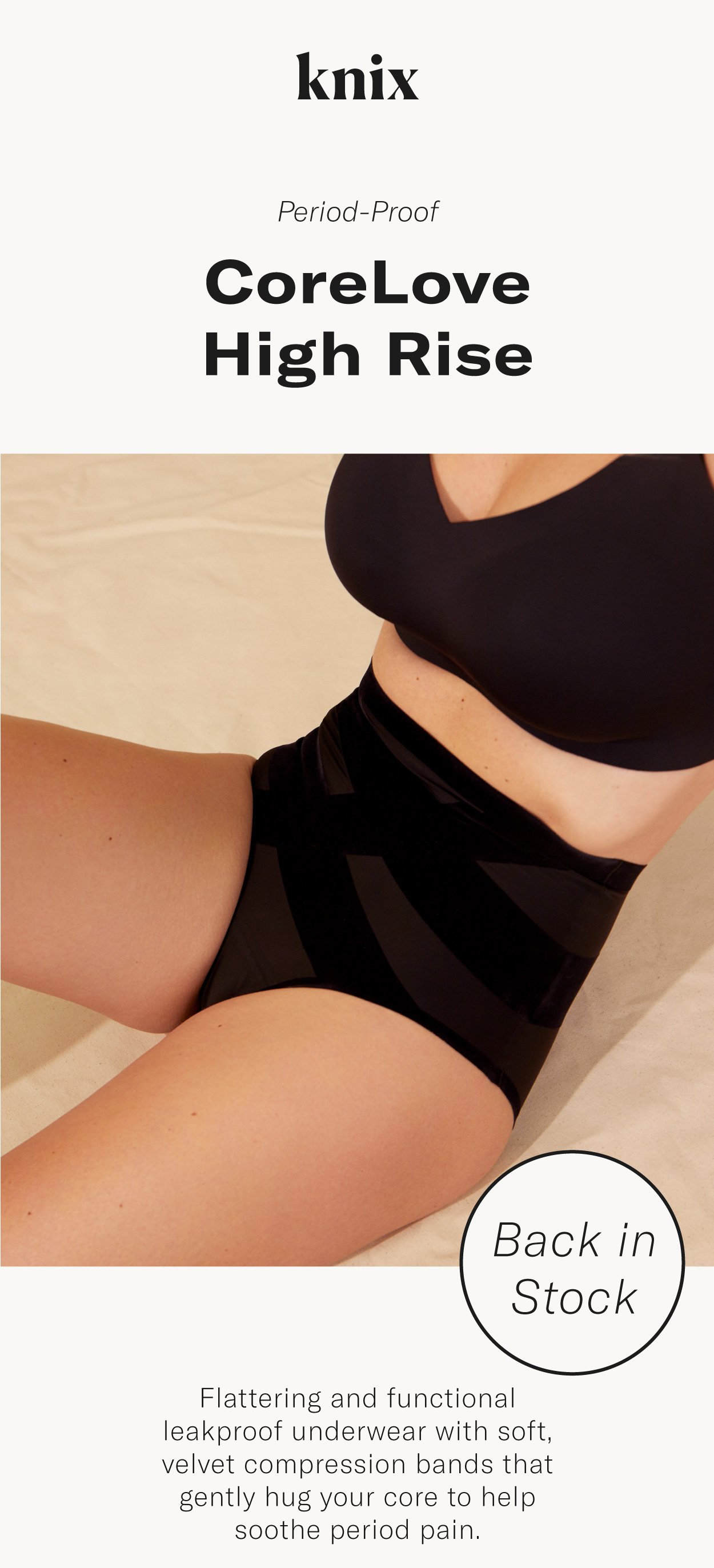  KNIX Super Leakproof High Rise Underwear - Period Underwear  For Women - Black, XX-Large