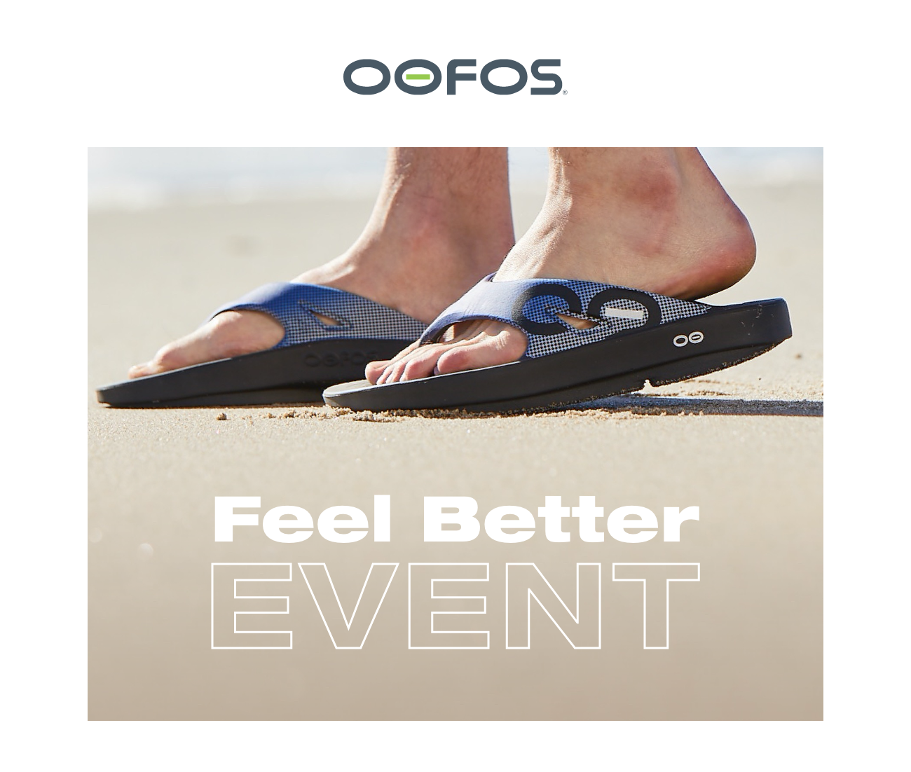 Oofos Feel Better Event Starts Now Milled