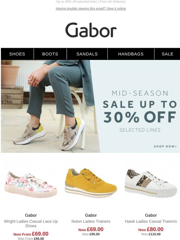 Gabor Shoes: Mid-Season Sale | Up to 30 