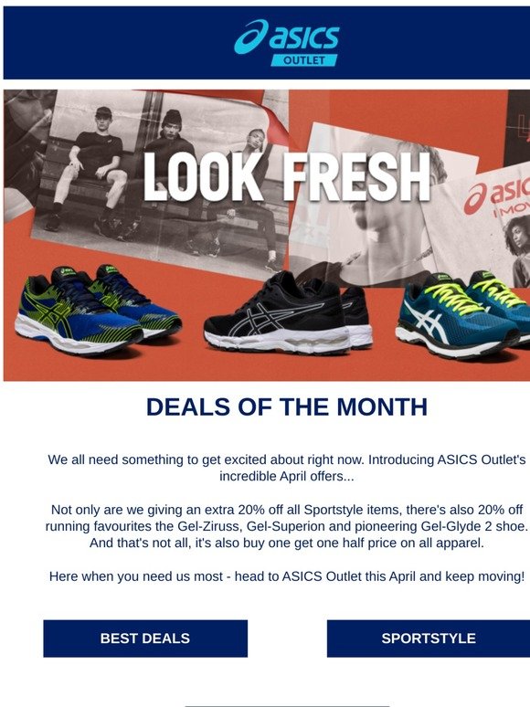 asics buy one get one free