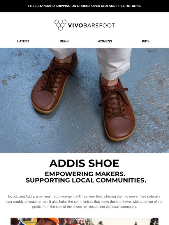 Vivobarefoot: An all new style: Addis 