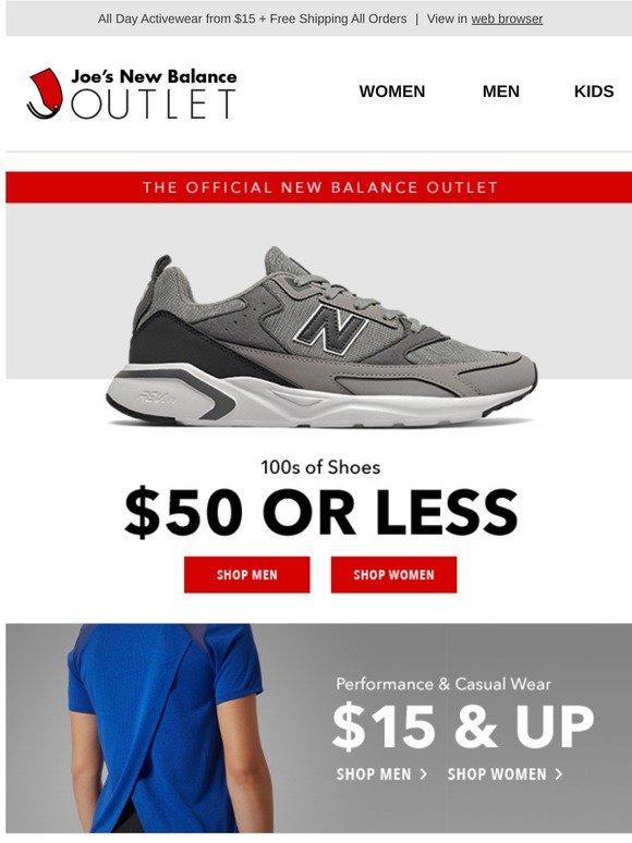 joes new balance outlet store