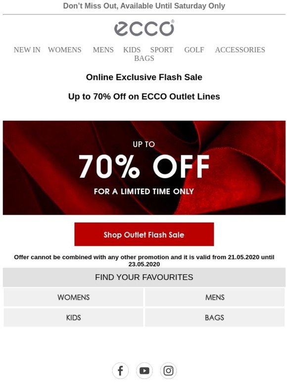 ECCO UK: Online Exclusive Flash Sale 