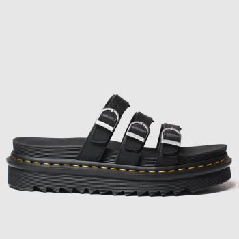 black dm sandals