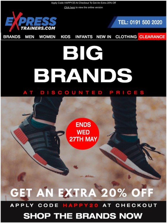 big brands shoe clearance