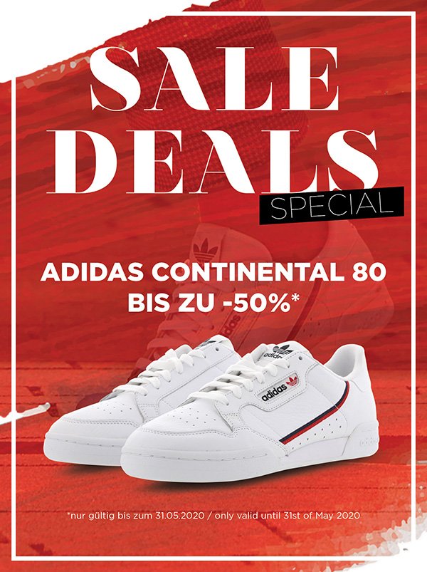 sidestep-shoes.com: SALE Special: adidas Continental 80 bis zu 50% reduziert!  | Milled