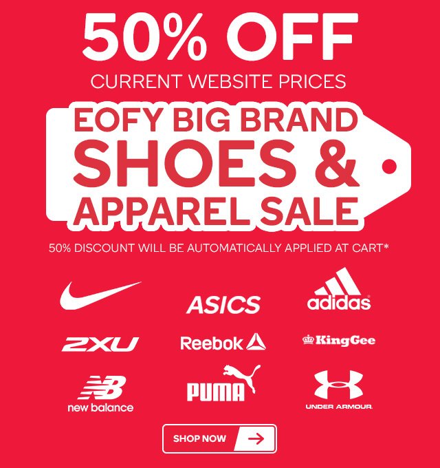 OFF EOFY Shoes \u0026 Apparel Sale 