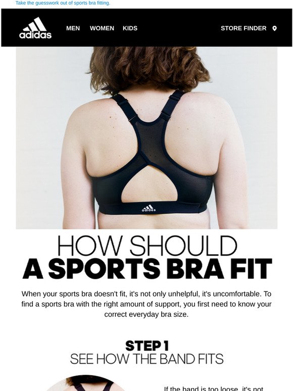 correct sports bra size 