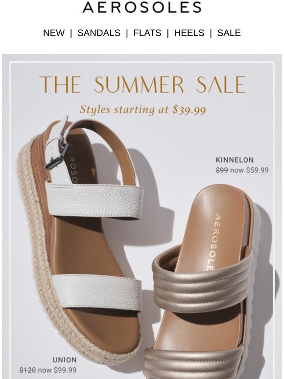 Summer Sandals On SALE! $39.99 