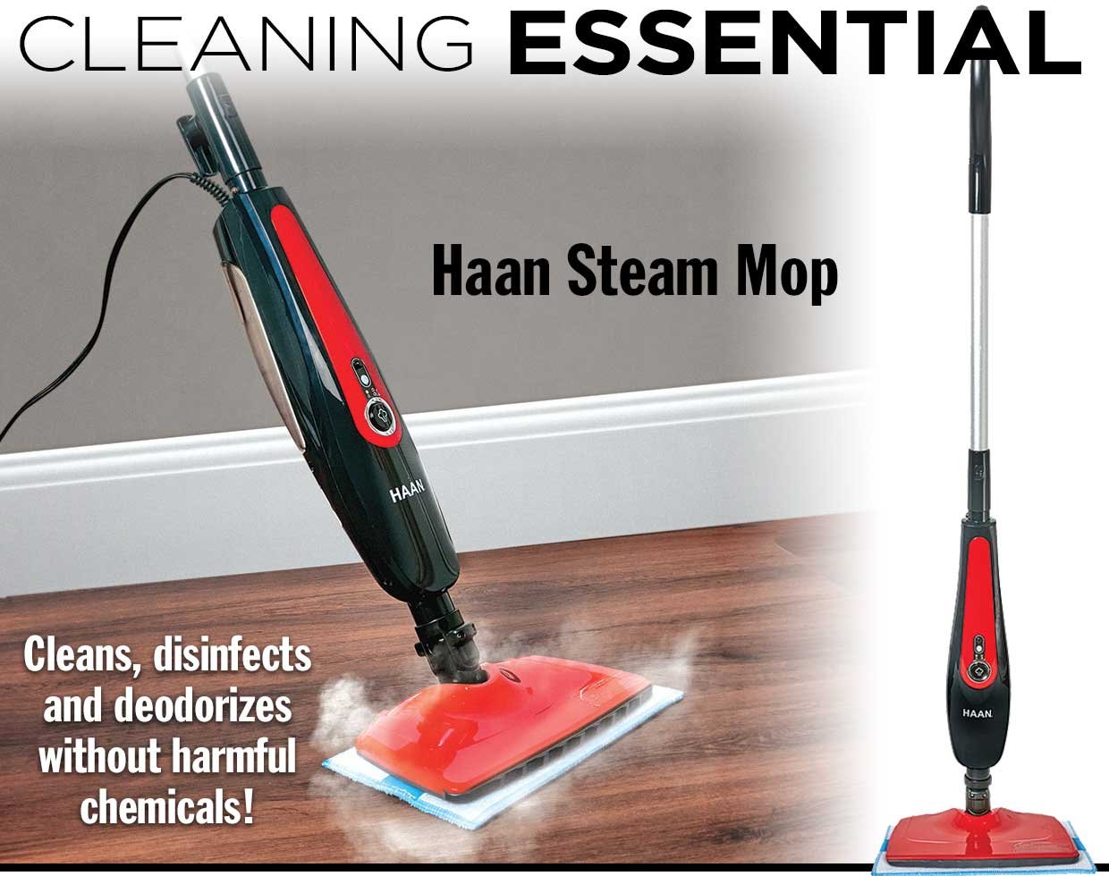 haan steam mop replacement mop pads