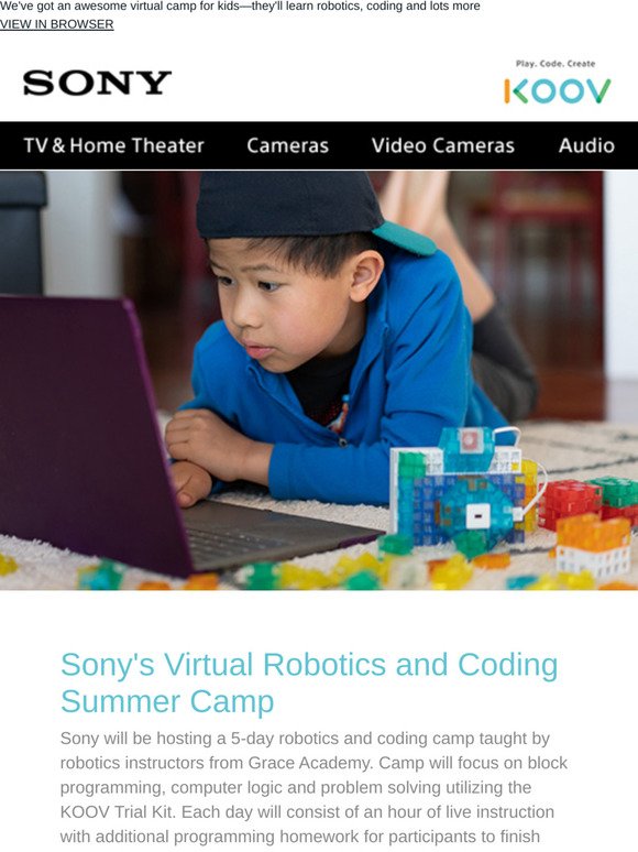 Sony Go To Summer Camp At Home Learn Robotics And Coding Milled