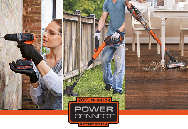 Black And Decker: Power your tools with ➀ Battery System