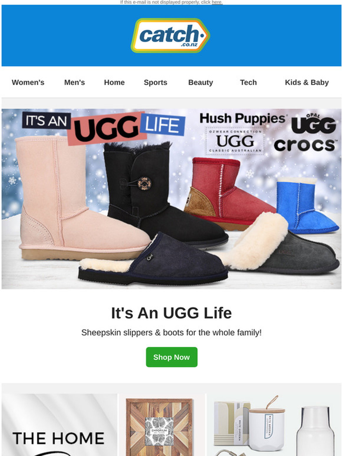 catch of the day ugg boots