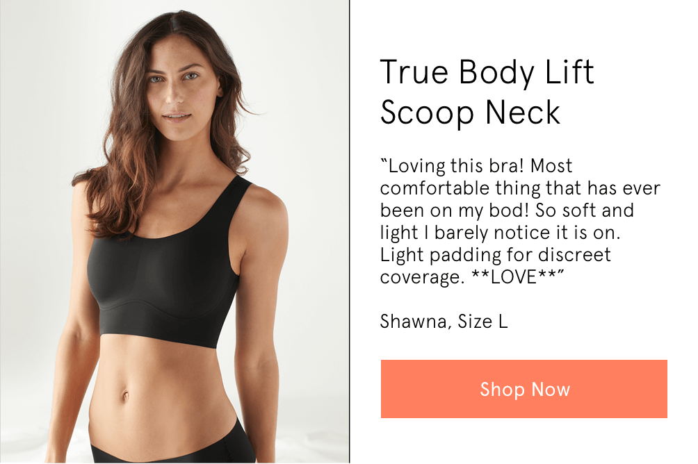  True & Co Womens True Body Lift Scoop Neck Bra