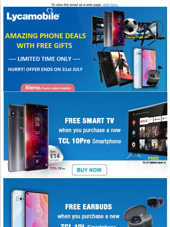 Lycamobile Amazing Phone Deals With Free Gifts Milled