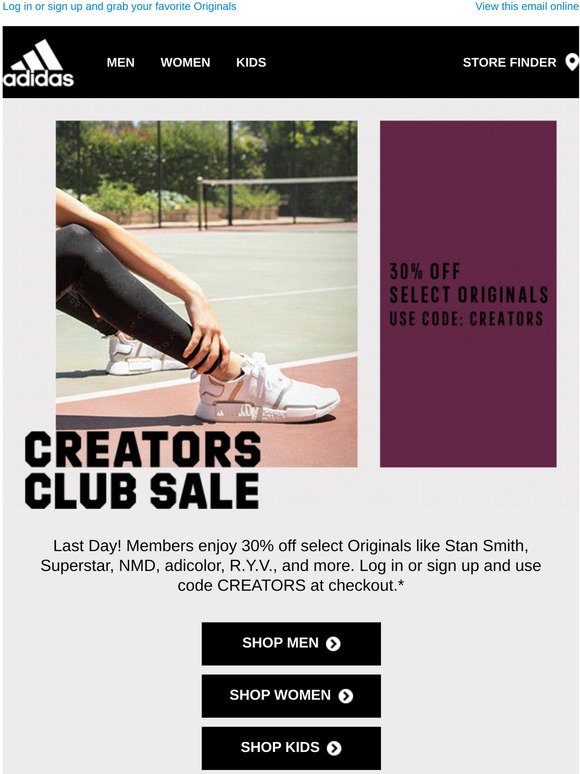 adidas creators club sale