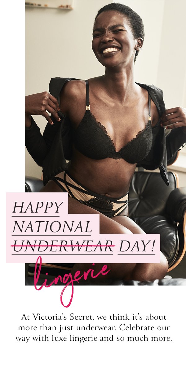 Victoria's Secret: It's National Underwear Day! Get 3x points on panties