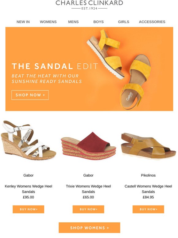 clinkards ladies sandals
