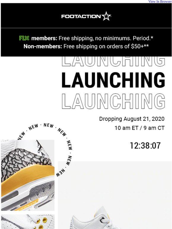footaction launch calendar