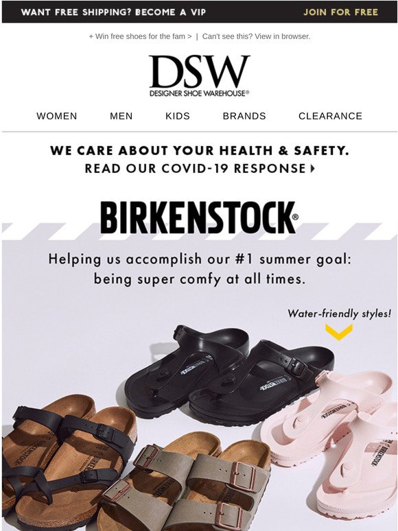 designer shoe warehouse birkenstock