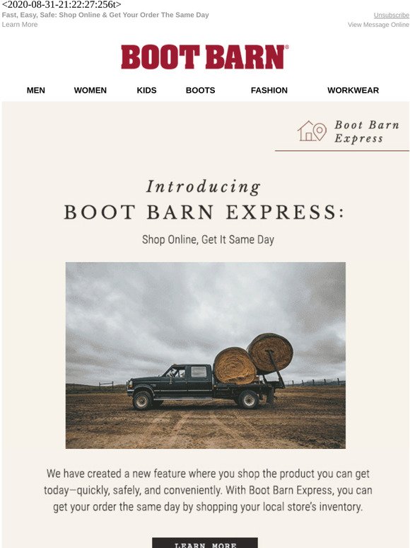 boot barn online