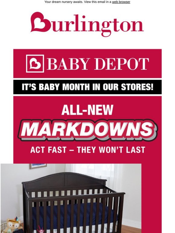 burlington depot baby furniture