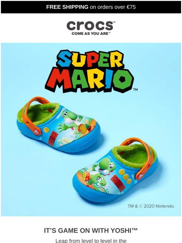 super mario crocs release date