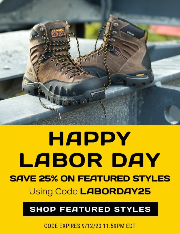 Carolina Footwear: Shop Our Labor Day 