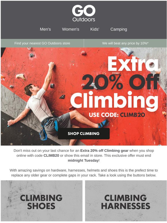 go outdoors climbing shoes